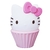 Luminária 3D Hello Kitty Cake Rosa - GuriMania