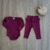 CONJUNTO BODY E CALÇA FOLHA DE BORDO - CEREJA - comprar online