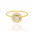 Anel Skinny Ring Flor em Zircônia Branca 512543 - Rommanel - comprar online