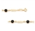 Pulseira Formada com Pedras Redondas Pretas Intercaladas - Rommanel - comprar online