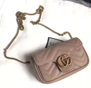 Bolsa Gucci Original transversal GG Marmont mini matelassê Feminino