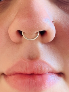 Piercing de prata septo Ateliê Kai Pratas - comprar online