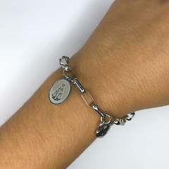 Pulseira Nossa Senhora Aparecida Aço - comprar online