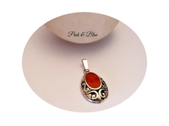 Dije Simbol Rojo - 23mm - Plata 925