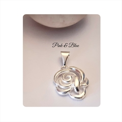 Dije Rosa Calada - 24mm - Plata 925