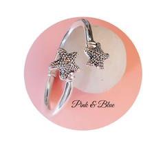 Pulsera Esclava Inflada Con Estrellas De Mar - Plata 925 - comprar online