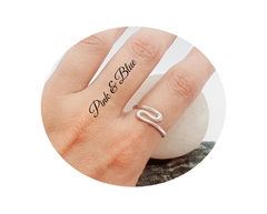 Anillo Doble Onda Horizontal - Nº 15 - Plata 925 - comprar online