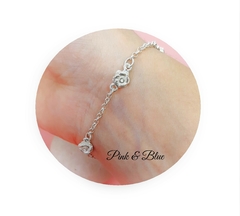 Pulsera Cuatro Rosas - Largo 18cm - Plata 925 - comprar online