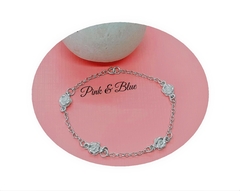 Pulsera Cuatro Rosas - Largo 18cm - Plata 925 en internet