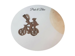 Dije Pareja En Bicicleta, Viajeros 34mm - Acero Quirúrgico 316L - comprar online