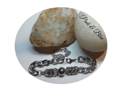 Pulsera Rufina Con Dijes - 17,5cm A 22cm - Acero Quirúrgico - comprar online