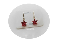 Aros Argollas Con Estrella Cubic Engarzada - Plata 925 - comprar online