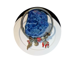 PULSERA ELEFANTE CON DONAS Y DIJES - ACERO QUIRÚRGICO 316L. - comprar online