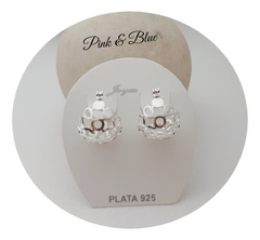 Aros Canastita Calada Con Cierre Italiano 16mm - Plata 925 - comprar online