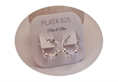 Par De Aros Argolla Con Mariposa - 16mm - Plata 925 - comprar online