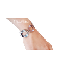 PULSERA OVALOS SEMI RÍGIDA - 19,5cm - ACERO QUIRÚRGICO 316L - comprar online