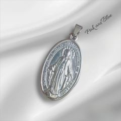 Dije Virgen De Los Milagros 34mm - Acero Quirúrgico 316l