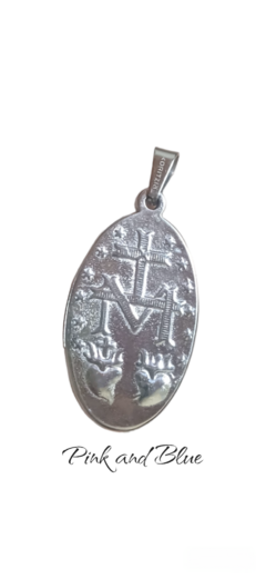 Dije Virgen De Los Milagros 34mm - Acero Quirúrgico 316l - comprar online