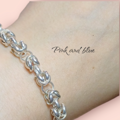 PULSERA PUNTO PERUANO MACIZA 6mm - Largo 18cm - PLATA 925 - comprar online