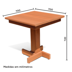 MESA DE BAR 0,75 X 0,75 X 0,72 MTS IPE en internet