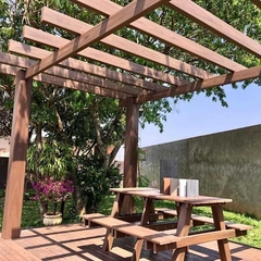 PERGOLA 2.00 X 1.50 X 2.50 MTS IPE PERFIL 150X60MM en internet