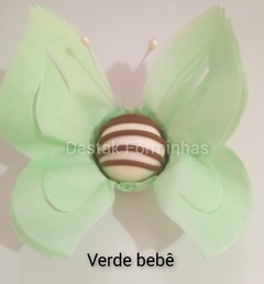 forminha para doce - modelo borboleta - 50 unidades