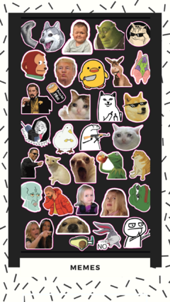 Sticker Vinilo Pegatinas MEMES