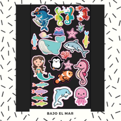 Sticker Vinilo BAJO EL MAR ideal para decorar la bañera de los mas peques!