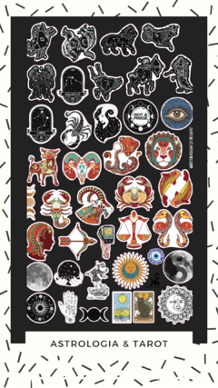 Sticker Pegatinas Vinilo astrologia Ideal para Termos!