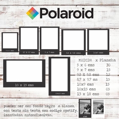 12 Fotos Polaroid Music - Con Código Spotify Para Escanear - publidesign vinilos y deco