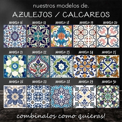 Vinilos Decorativos Azulejos Cocina Baño 15x15cm Pack X 30 - tienda online