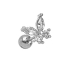 Piercing Cartilagem Borboleta Cristal