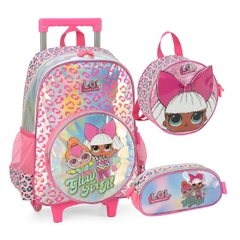 Kit Mochila Rodinhas LOL SURPRISE Rosa Luxcel IC39212LO