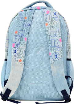 Kit Mochila e Estojo Jeans REBECCA BONBON RB3200 Azul Claro - Arrivata