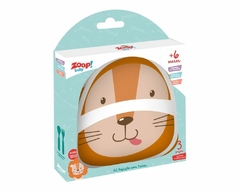 KIT ALIMENTAÇAO INFANTIL COM 3 PEÇAS LEÃO - ZOOP TOYS - comprar online