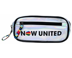 KIT MOCHILA HOLOGRÁFICA NU3252 E ESTOJO 2 ZIPERES NOW UNITED - loja online