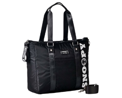 BOLSA SNOOPY TOTE BAG GRANDE EM NYLON PRETO SP2237PT