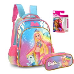 Kit Mochila Costas Oficial Holográfica BARBIE SEREIA Luxcel