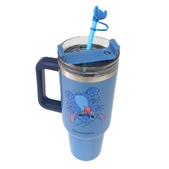 Copo Térmico Canecão Tumbler Inox 1,15L Canudo STITCH DISNEY - Arrivata