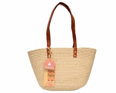 Bolsa de Palha Tote Bag Casual Chic Pagani PG6928 Bege - comprar online