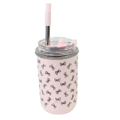 Copo Inox Canudo e Tampa 300ML GATINHA MARIE DISNEY - ZC - loja online