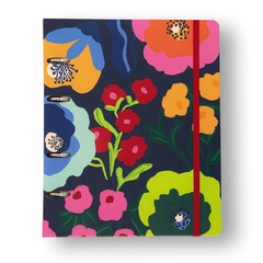 Caderno Criativo Argolado Cícero 17X24 POLEN Flores Marinho - comprar online