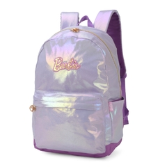 Mochila de Costas Oficial BARBIE Metalizado Lilás MS46811BB - loja online