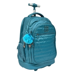 Kit Mochila de Rodinhas Crinkle Rebecca Bonbon RB2417 Azul - comprar online