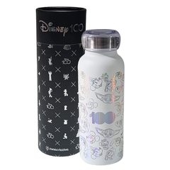 Garrafa Térmica Inox Bubble 500ML 100 ANOS DISNEY Branca ZC