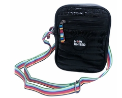 BOLSA TRANSVERSAL METALIZADA OFICIAL NOW UNITED NU3271 PRETA - comprar online