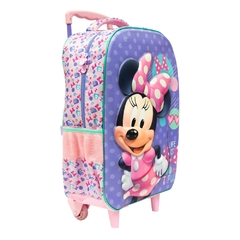 Kit Mochila Rodinhas e Lancheira G Minnie Disney 3D Lilás na internet