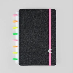 Caderno Inteligente LETS GLITTER NEON BLACK - Pequeno - A5 - comprar online