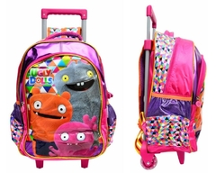 KIT MOCHILA DE RODINHAS OFICIAL UGLYDOLLS UG2300 ROSA - comprar online