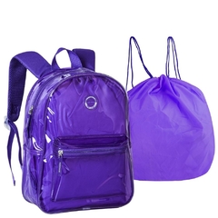 Mochila Neon M Transparente com bolsa Removível CLIO CG3413